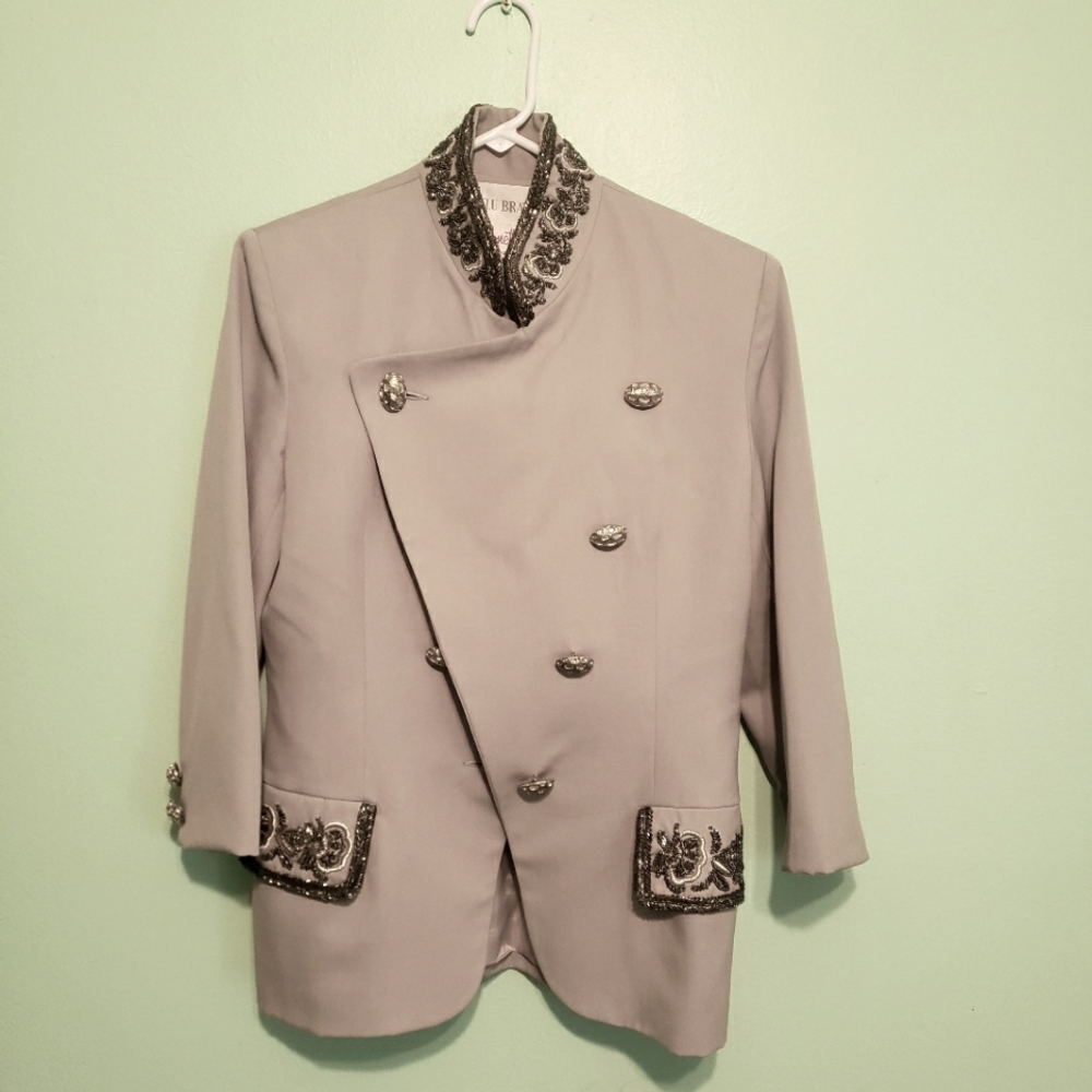 LULU BRAVO NEIMAN MARCUS MOTHER OF THE BRIDE $1000+ 2 PIECE EMBELLISHED SUIT-10